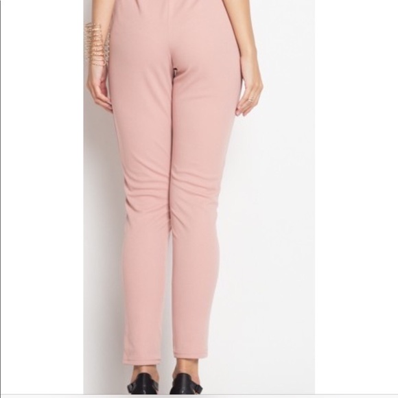 White Sheer Front Sexy Floral Jumpsuit - Picture 3 of 4